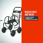 Ironton Hose Reel Cart, Holds 300ft. of 5/8in. Hose, 6ft. Leader Hose - Image 5