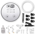 Estink WiFi Gardening Water Timer, Metal Automatic Irrigation System with App Control, Custom Schedules, Quiet Fine Mist Spraying for Garden Balcony Indoor Plants (2 nozzles Set) by Following