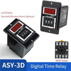 Programmable Delay Timer Relay 8-Pin with Base AC220V/DC24V Digital Display(999M DC24V) - Image 3