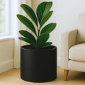 Fox & Fern Large Planter for Indoor or Outdoor, Black Matte, 14.6 Inch by FoxFern