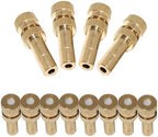 50 Pack Low Pressure Brass Misting Nozzles, Anti Drip Fogging Spray Head, Cleanable Water Mist Sprayers 6mm Mist Nozzle Dust Control(Size:Orifice 0.6mm,Color:Brass Color, .) by Unknown