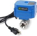 U.S. Solid 1/2" Motorized Ball Valve with US Plug 110VAC NSF Certified 304SS Electrical Ball Valve,Auto Return, Normally Closed by USSolid