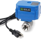 U.S. Solid 1/2" Motorized Ball Valve with US Plug 110VAC NSF Certified 304SS Electrical Ball Valve,Auto Return, Normally Closed by USSolid