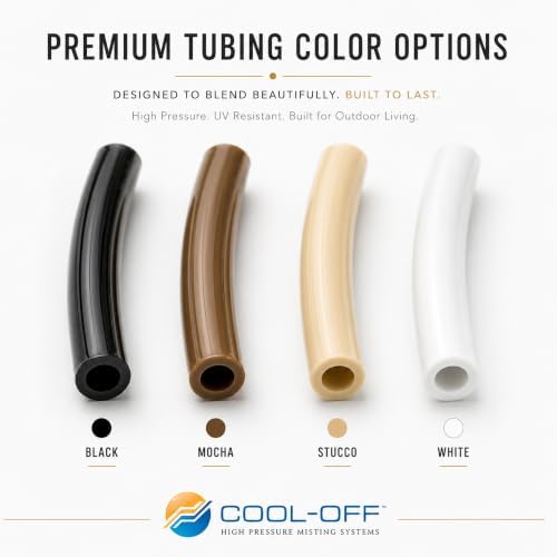 40’ High-Pressure Mist Cooling System Kit with Premium Edition Remote Pump W/App Control for Outdoor Usage Comes with CO100 Pump (.004-20 nozzles) (White 1/4" Tubing 40 ft) - Image 4