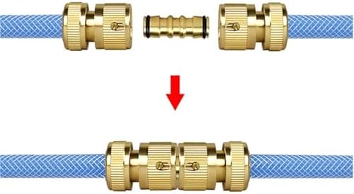 Expandable Garden Hose Repair Kit 10PCS Large All Copper Hose Quick Connectors Water Pipe Pouring Joints Irrigation Tools Watering Accessories(4point Female Thread) - Image 5