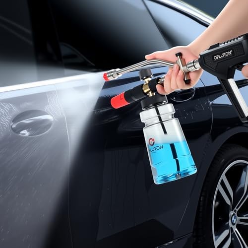 Pressure Washer Foam Gun & Dual Connector Accessory, Short Power Washer Gun & Foam Cannon & Double Tip Attachment Car Wash Kit, 1/4" Quick Connector, M22 Male Inlet, 4000 PSI Foam Sprayer - Image 7