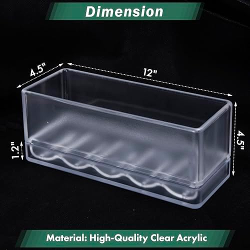 D'vine Dev Rectangular Planter, 12 x 4.5 in, Clear, Set of 1, 76-X-D-1 - Image 2