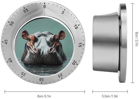 Hippo from Water Funny Timer 60 Minute Mechanical Clock Management Timers for Kitchen Work Training - Image 2