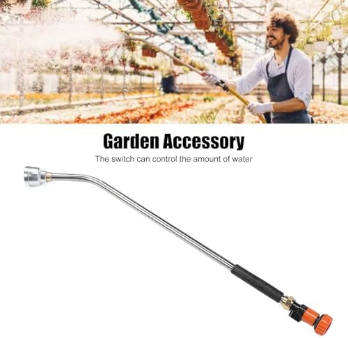GOWENIC Watering Wand, Long Garden Hose Nozzle Sprayer for Plants and Lawn, Adjustable Watering Sprayer Wand with Locking Actuator, Heavy Duty Brass Connector (90CM) - Image 5
