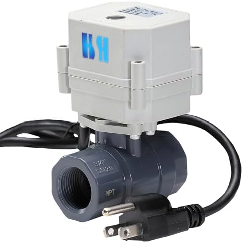 1/2" 3/4" 1" 110-230VAC Normally Closed/Open CF8/Stainless Steel 304 Motorized Electrical Ball Valve With U.S. Plug (3/4 inch Plastic, Normally Closed) - Image 5