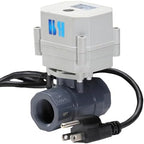 1/2" 3/4" 1" 110-230VAC Normally Closed/Open CF8/Stainless Steel 304 Motorized Electrical Ball Valve With U.S. Plug (3/4 inch Plastic, Normally Closed) - Image 5