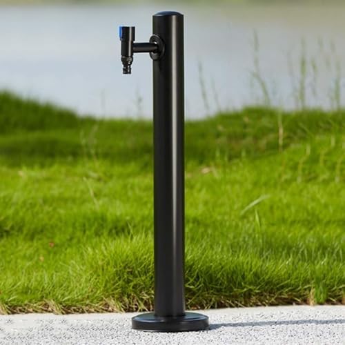 Stainless Steel Outdoor Garden Hose Stand with Faucet - Stylish Water Column Fountain for Irrigation and Washing, Durable Garden Dispenser for Easy Watering by Unknown