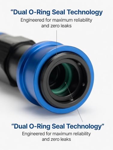 AN8 Quick Release 90 Degree Hose End Adapter for Braided Fuel Line WITH 1/2 SAE Male Quick Connect - Image 6