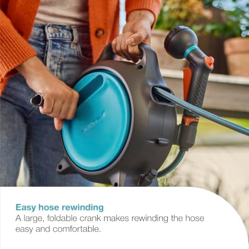 GARDENA Portable Hose Box Move, 33 ft Hose Tangle-Free Storage, 18692-80 - Image 6