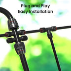 MIXC 230FT Quick-Connect Drip Irrigation System Kit, Automatic Garden Watering System with 1/4" & 1/2" Fast-Lock Tubing - Adjustable Nozzles & Sprinklers for Garden, Greenhouse, Lawn, Potted Plants - Image 4
