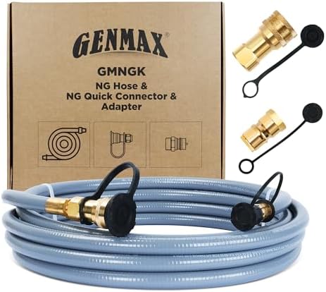 GENMAX GMNGK 25 Ft 1/2 Inch CSA-Certified Natural Gas Hose with Quick-Connect Fittings for Most Generators, BBQs, Grills & NG Appliances - Image 7