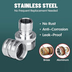 6 Pack Quick Connect Hose Fittings, Stainless Steel Garden Hose Quick Connector, Universal Fit 3/4 Inch GHT Water Hose Connectors, Quick Disconnect Adapter No-Leak - Image 3