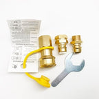 3/4" Female and Male Solid Brass Dual Fuel Generator Natural Propane Hose Quick Connect Disconnect Fittings Convert for Pipe Natural Gas Supply for Generators - Image 5