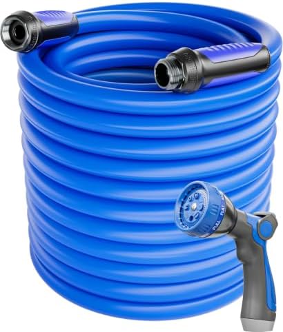 SPECILITE Garden Water Hose 100 ft x 5/8", Kink-Free Triangle Prism Design by SPECILITE