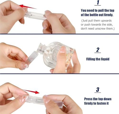 50Pcs Clear Mini Perfume Glass Bottles Empty 5ml 10ml Sample Vials for Travel - Image 4