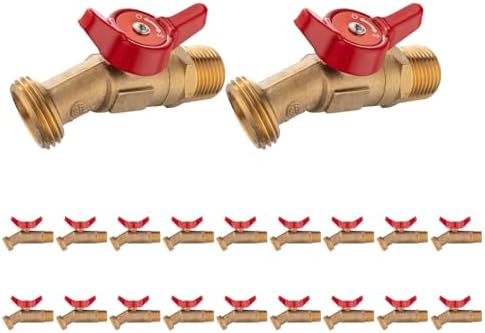20Pack Seelink 1/2" MIP x 3/4" Male GHT Hose Bibb Valve by Seelink