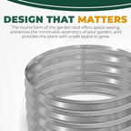 Utopia Home Galvanized Raised Garden Bed Kit 2x2x1 Ft Pack of 2, Planter Box Round Raised Garden Beds Outdoor, Easy Assembly Metal Raised Bed for Gardening Vegetables, Fruits, Flowers, Silver - Image 7