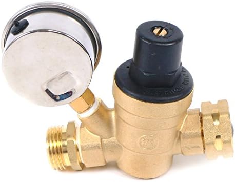 U.S. Solid 3/4" GHT RV Water Pressure Regulator, Adjustable Lead-Free Brass Water Regulator Valve with Gauge & Filter for RV, Camper & Garden Hose (Pack of 2) - Image 5