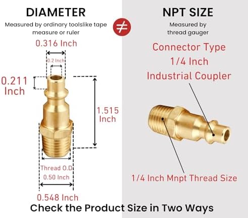Coupler and Plug Kit, 1/4 Inch NPT, 14 Piece - Image 3