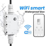 Outdoor WiFi Smart Timer Switch, 16A Water Proof Box with APP Control, Compatible with Tuya Smart Life, for Pool Lighting Holiday Displays - Image 3