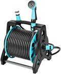 100FT Retractable Garden Hose Reel With Wall Mounted Bracket, Auto Rewind & Any-Length Lock,10-Pattern Spray Nozzle For Car Wash & Garden, Anti-Kink Weather-Resistant Pipe15M by Unknown