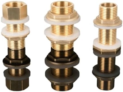 8PCS Brass Tank Fittings Silicone Gasket Copper Tubing Fish Tanks Connectors Garden Irrigation Hose Adapter - Image 5