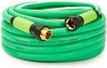SANFU Upgraded Hybrid Garden Hose 5/8-Inch X 50 FT, Burst 800PSI, Heavy Duty, Water Hose, Non-Kinking With Grip Handle, 3/4" GHT Solid Brass Fittings, Green+White by SANFU