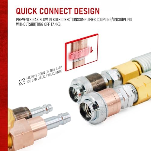 RX WELD Oxy-Fuel Quick Connect Torch To Hose Fittings - Image 5