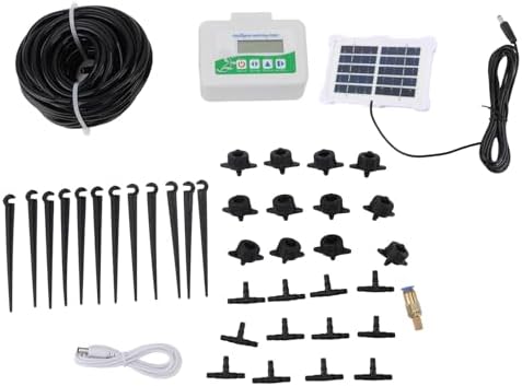 Intelligent Watering Timer, Solar Powered Garden Irrigation System, Programmable Irrigation Timer with Automatic Control, Ideal for Garden, Farmland & Lawn - Image 6