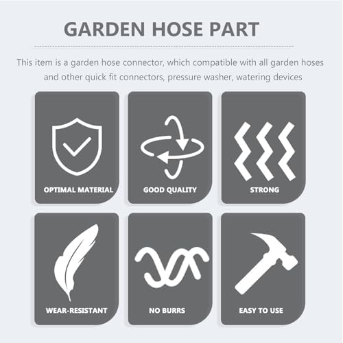 3 Sets Garden Hose Repair Kit with Hose Connectors Accessory Rustproof Withstand Higher Pressure for Outdoor Watering and Garden Use - Image 5
