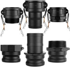 Pelopy 6 Pcs 3 Inch Black Cam Lock Fittings Kit by Pelopy