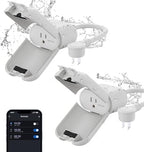 ELEGRP PQR11 Outdoor Smart Dimmer Plug Waterproof IP66, Smart WiFi Plug Compatible with Alexa & Google Assistant, Outdoor Dimmer for String Lights, No Hub Required, UL Certified, 2 Pack, Grey by ELEGRP%7CELEGROUP