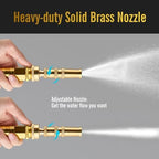 SKYWARD 100ft Stainless Steel Garden Hose,Brass Nozzle,Leakproof,Kink Free - Image 6