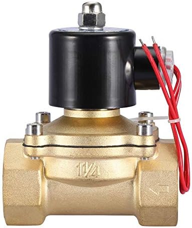 DN32 AC 220V 1-1/4" IP65 2 Position 2 Way Brass Solenoid Valve Normally Closed Electric Valve by Unknown
