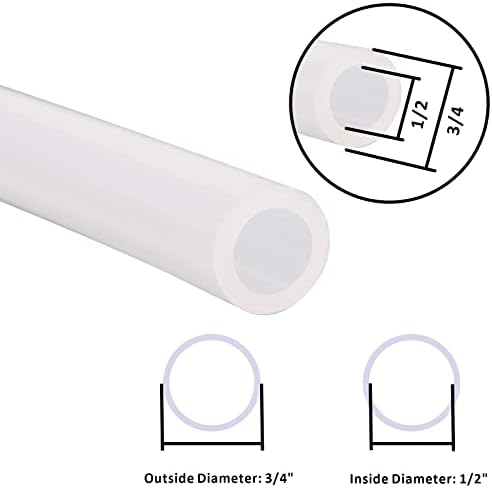 Silicone Tubing – 1/2" ID 3/4" OD Food Grade Flexible Thick for Homebrewing Pump Transfer 8 Meters(26ft) Length - Image 6
