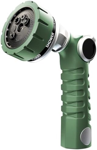 RESTMO Heavy Duty Hose Nozzle, Metal Garden Water Hose Sprayer by Restmo