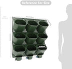 Vertical Wall Planter 3-Tier, 9-Pot Hanging Plant Holder(Green) - Image 3