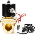 U.S. Solid Smart WiFi Brass Solenoid Valve, 1-1/2", 110V AC, Normally Closed, App Remote Control for Water Systems & Automation - Image 4