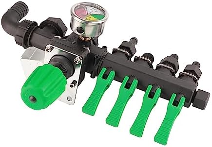 4 Way Water Splitter Valve for Agricultural Sprayers, ABS Manifold with Shut Off Control, Multi Hose Connector for Irrigation Systems - Image 3