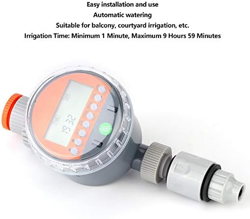 Water Timer for Outdoor Garden Hose, G1-1/4 DN32 Automatic Irrigation Timer, Garden Watering Tool with Connectors for Lawn Yard Balcony Courtyard - Image 3