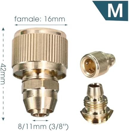 2 pcs Adjustable Brass Nozzle 1/2 3/4 Garden Hose Copper Adapter Quick Water Connector(Medium) - Image 2
