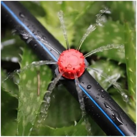 Irrigation System forgarden Water Dropper Head Adjustable Flow Head Water Saving Anti-Clogging Garden drip Irrigation Parts Garden Sprinkler(Red 500pcs) - Image 4