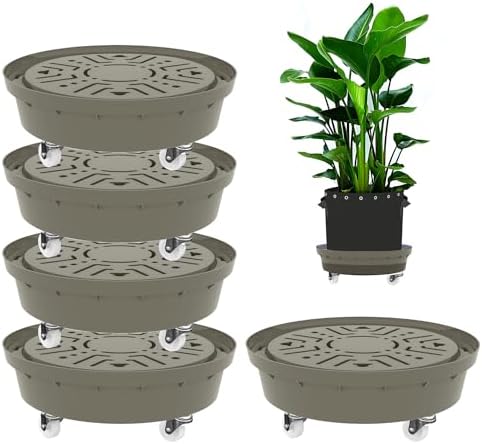 5-Pack Self-Watering Base with Visible Water Level by Molgoc