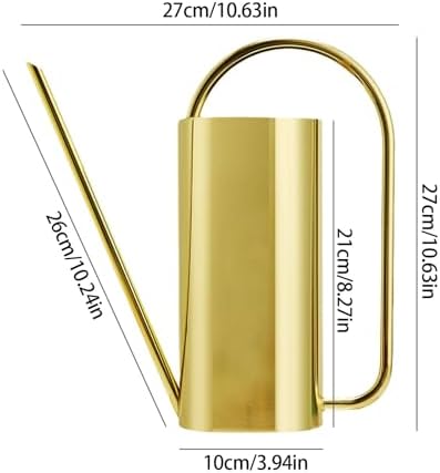 51oz Stainless Steel Watering Can, Long Spout Houseplant Waterer - Image 3