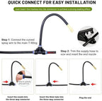 50Ft Drip Irrigation System, 360° Bendable Misting Irrigation Kit, Automatic Garden Watering System with Upgraded Brass Nozzles and 8mm Tubing,DIY Adjustable Sprinkler Set for Greenhouse,Yard,Patio - Image 4
